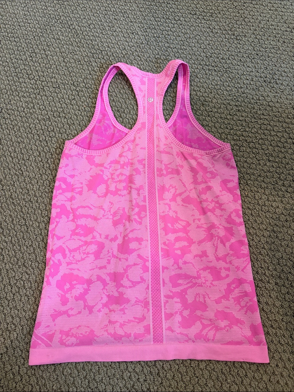 lululemon athletica Pink Patterned Racerback Tank